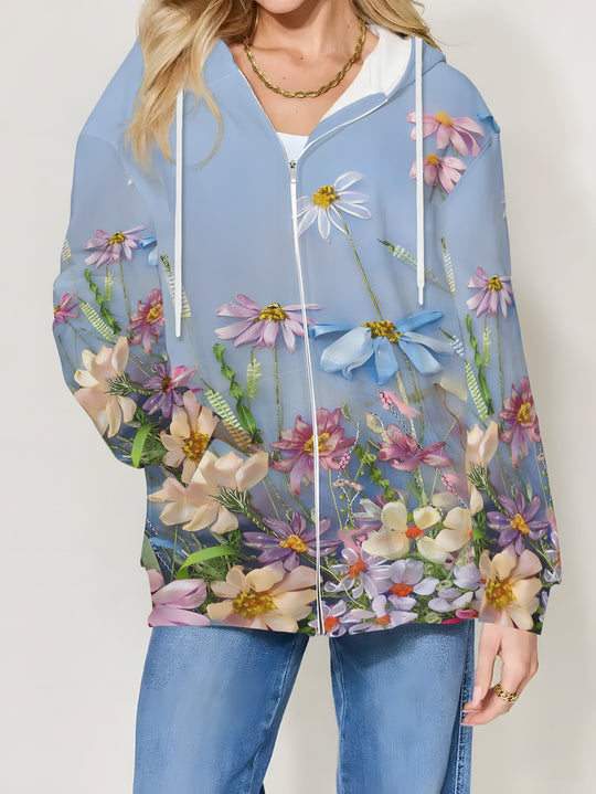Damen modische Übergangsjacke mit Kapuze EB