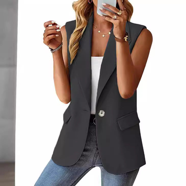 Damen ärmelloses Blazer EB