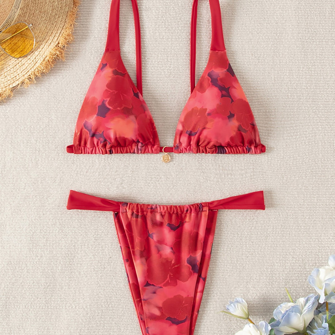 Damen Bikini-Set mit floralem Design EB