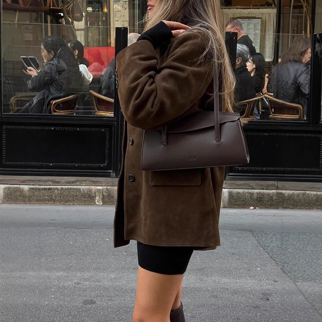 Damen elegante Jacke im modernen Schnitt mit praktischen Taschen EB