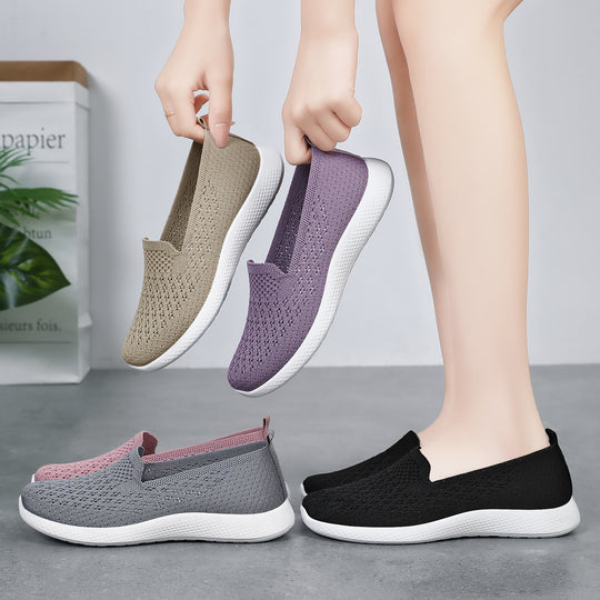 Damen Atmungsaktive Slip-On Schuhe mit flexibler Sohle EB