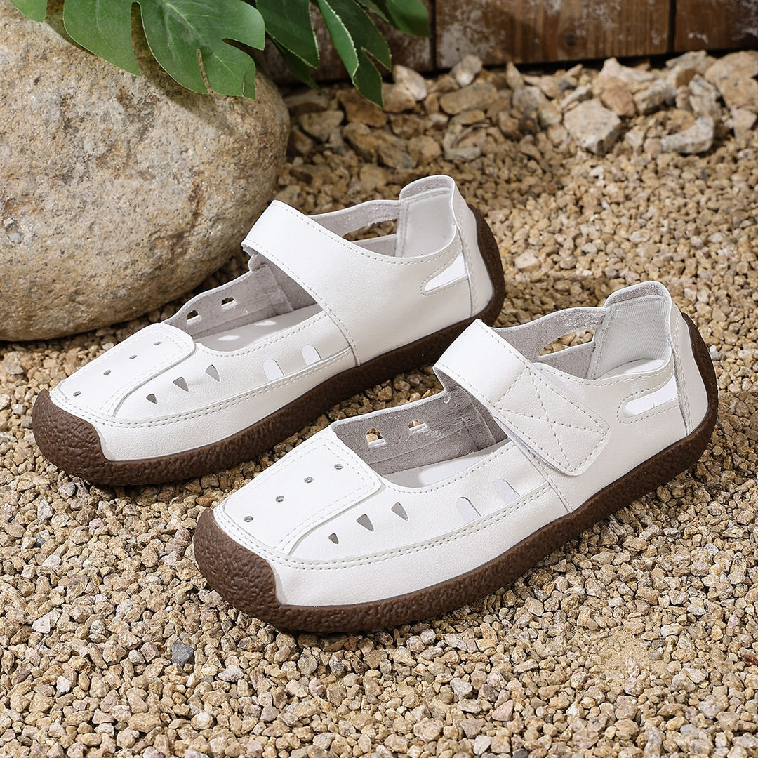 Damen Atmungsaktive Sandalen mit verstellbarem Klettverschluss und rutschfester Sohle EB