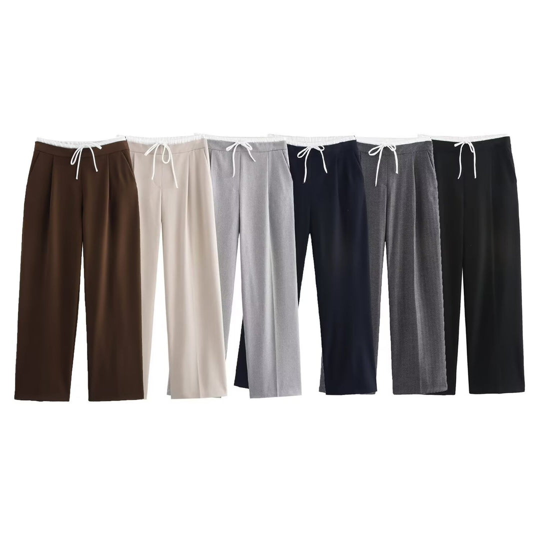 Damen elegante und bequeme Palazzo-Hose EB