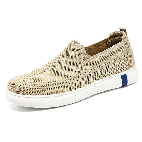 Damen Bequeme Slip-On Freizeitschuhe mit atmungsaktiver Mesh-Oberfläche EB