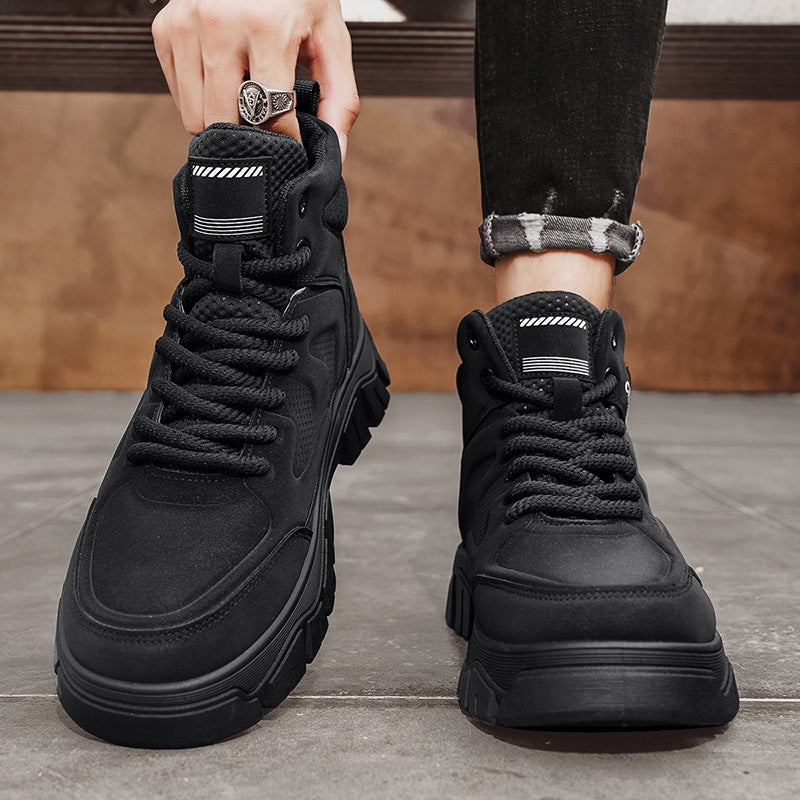 Damen Outdoor High-Top Sneakers mit rutschfester Sohle und atmungsaktivem Obermaterial EB