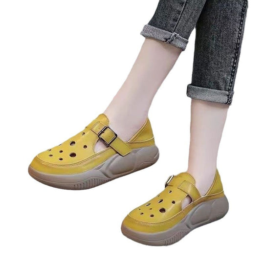 Damen modische Clogs mit praktischer Schnalle EB