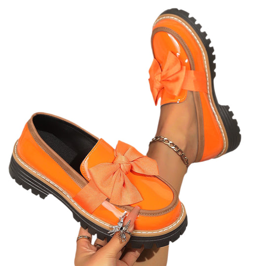Damen Elegante und komfortable Slipper mit Schleifen-Applikation EB