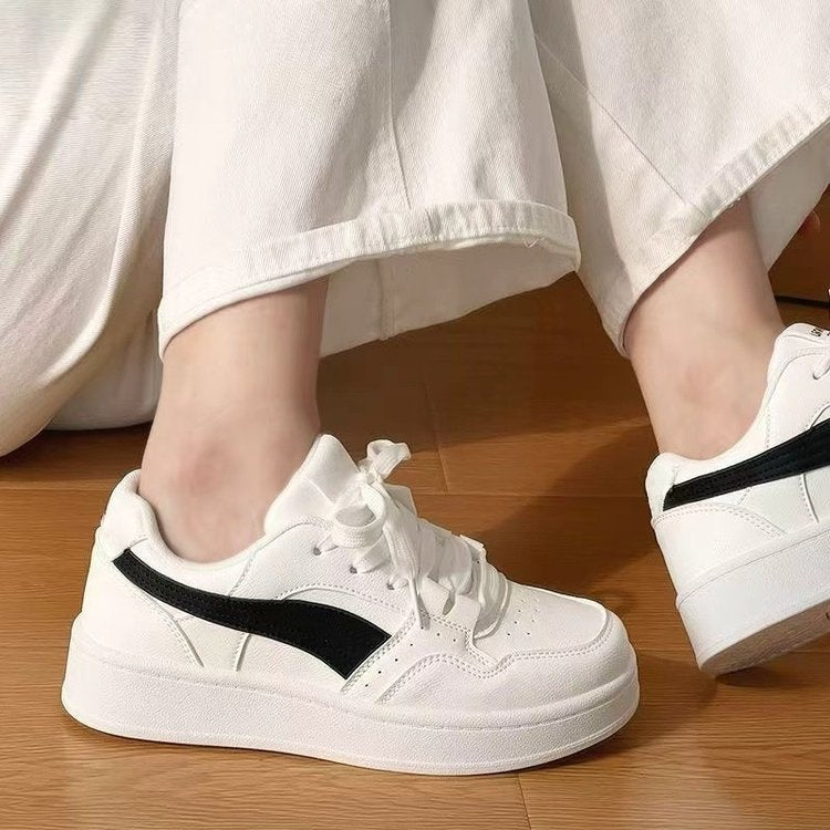 Damen Modische Sneakers mit hoher Plateausohle und sportlichem Design EB