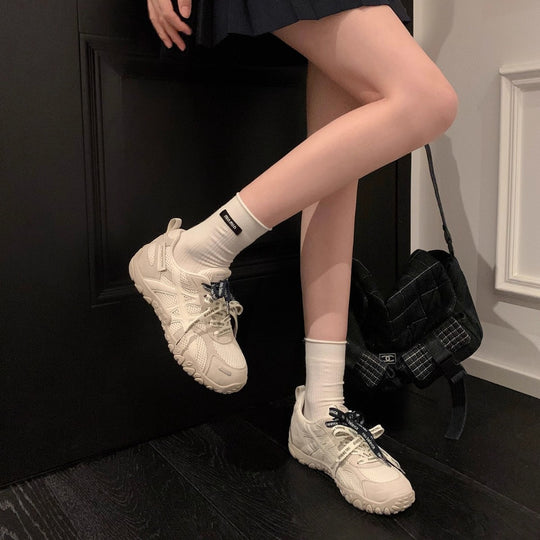 Damen Sportliche Freizeitschuhe mit atmungsaktiver Mesh-Oberfläche und rutschfester Laufsohle EB