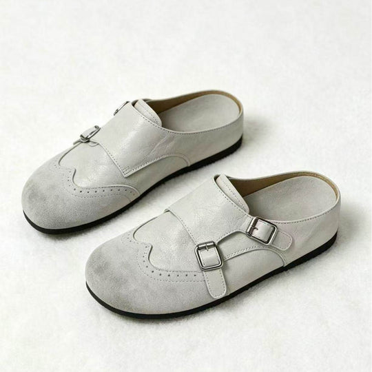 Damen elegante Clogs mit modischem Schnallen-Design EB