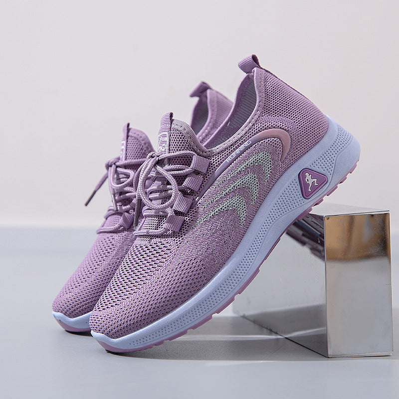 Damen atmungsaktive Laufschuhe mit flexibler Sohle und innovativem Obermaterial EB