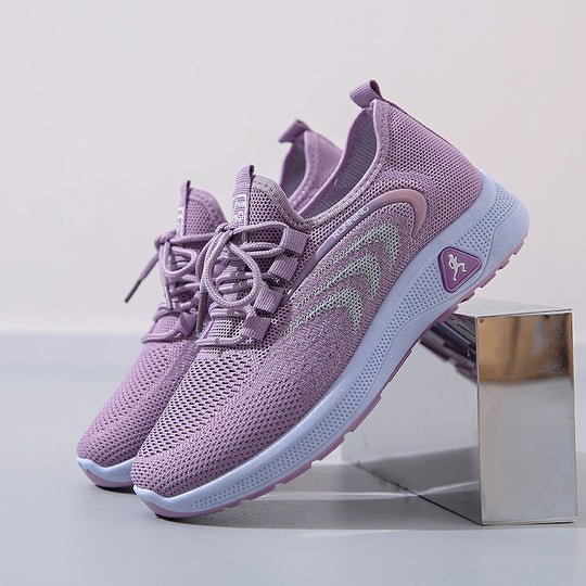 Damen atmungsaktive Laufschuhe mit flexibler Sohle und innovativem Obermaterial EB