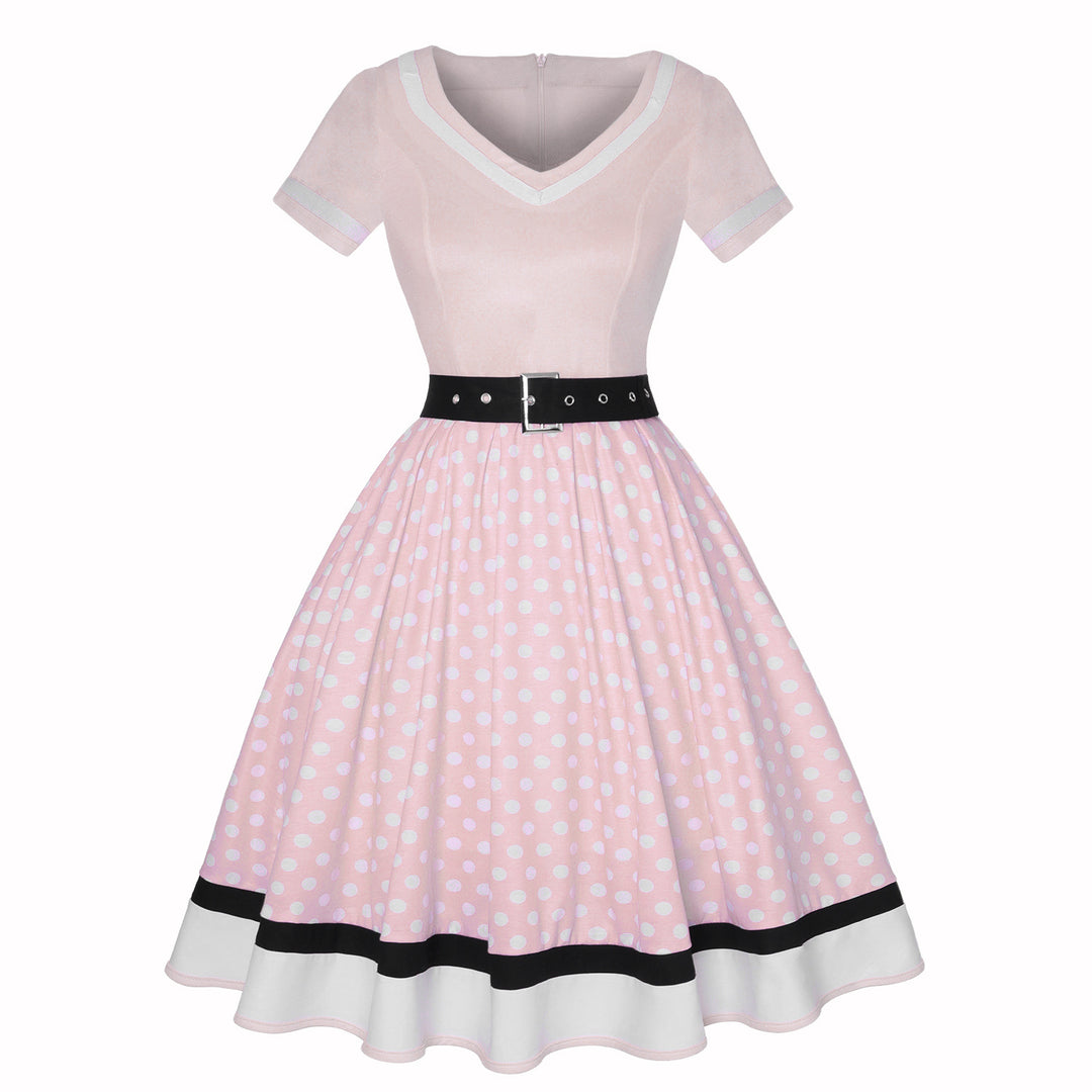 EB | Vintage Hepburn Polka Dot Kleid