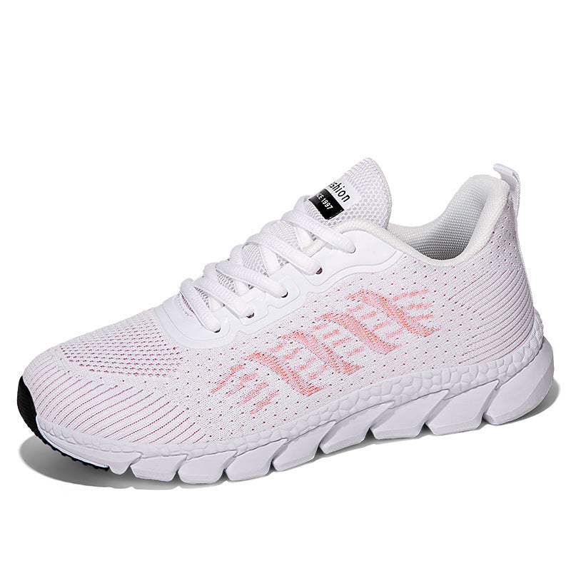 Damen nan nahtlose Strick-Laufschuhe mit viskoelastischem Komfort-Fußbett und segmentierter Flexlaufsohle EB