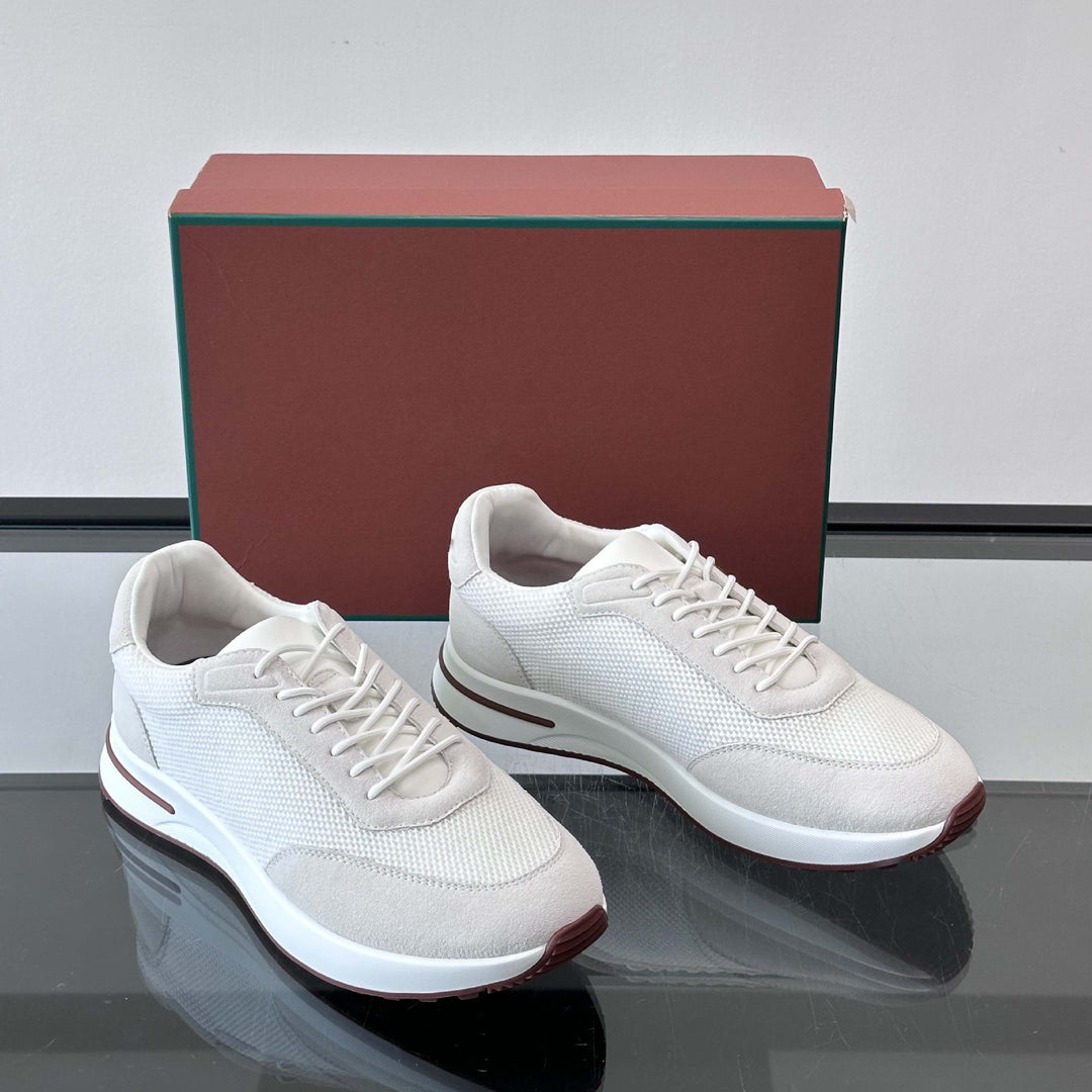 Damen komfortable Sneaker mit atmungsaktiver Struktur und modernem Design EB