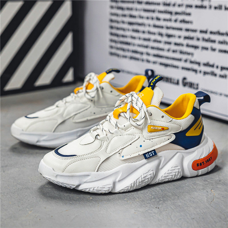 Damen Sportliche Trend-Sneaker mit atmungsaktiver Mesh-Oberfläche und starker Dämpfung EB