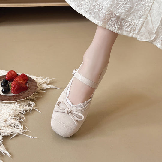 Damen Ballerinas mit dekorativem Riemchen und hochwertigem Obermaterial EB
