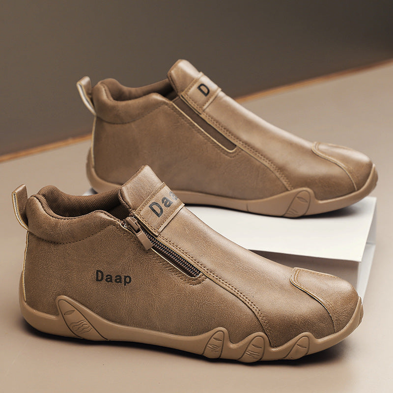 Damen Sportliche Stiefeletten mit praktischem Reißverschluss und rutschfester Sohle EB