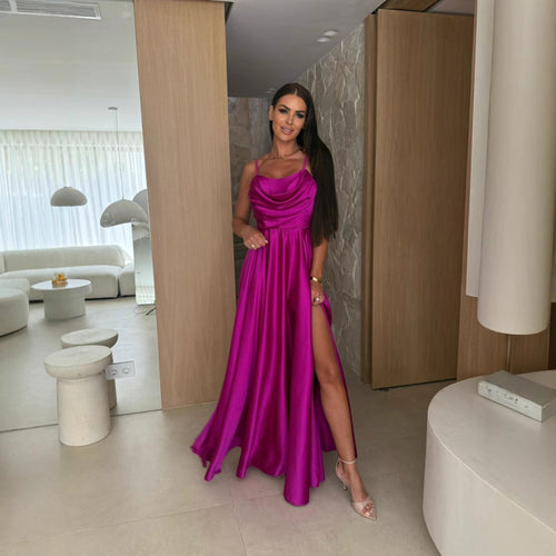 Damen Elegantes Bodenlanges Abendkleid EB