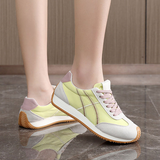 Damen modische Sneakers mit flexibler Laufsohle und stylishem Obermaterial EB