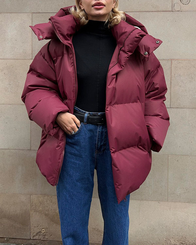 EB | Schönheit Kapuze Lockere Baumwolljacke