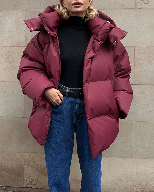 EB | Schönheit Kapuze Lockere Baumwolljacke