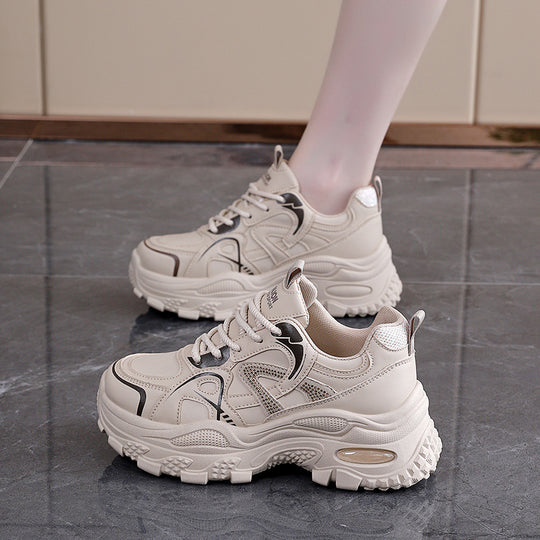 Damen Chunky Sneakers mit atmungsaktivem Mesh-Obermaterial und dämpfender Sohle EB