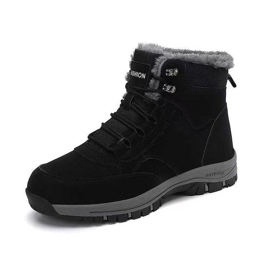 Damen gefütterte Winterstiefel mit rutschfester Profilsohle EB