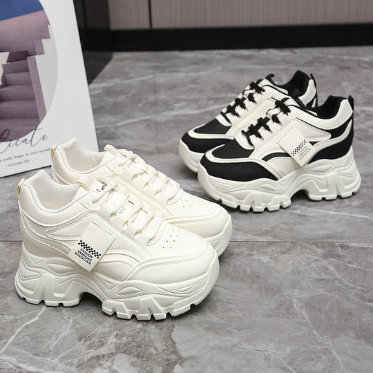 Damen Sportliche Chunky Sneakers mit gepolsterter Laufsohle und atmungsaktivem Obermaterial EB