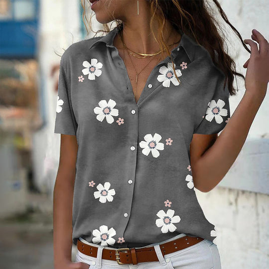 Damen Bluse mit floralem Design EB