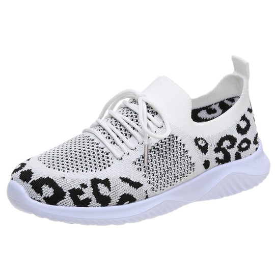 Damen Sneakers mit ergonomischem Mesh-Obermaterial und trendigem Tierprint EB