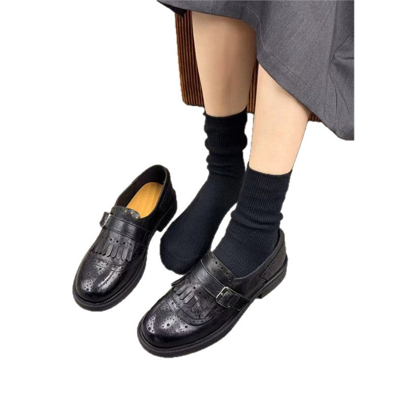 Damen Brogues mit verziertem Riemen EB