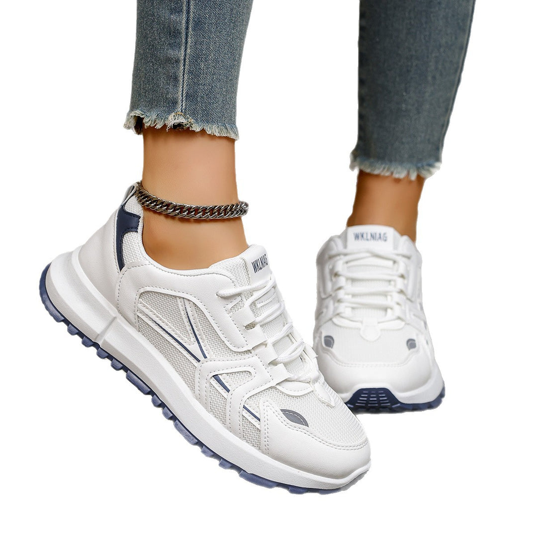 Damen Sportliche Sneaker mit atmungsaktivem Mesh-Obermaterial und rutschfester Sohle EB