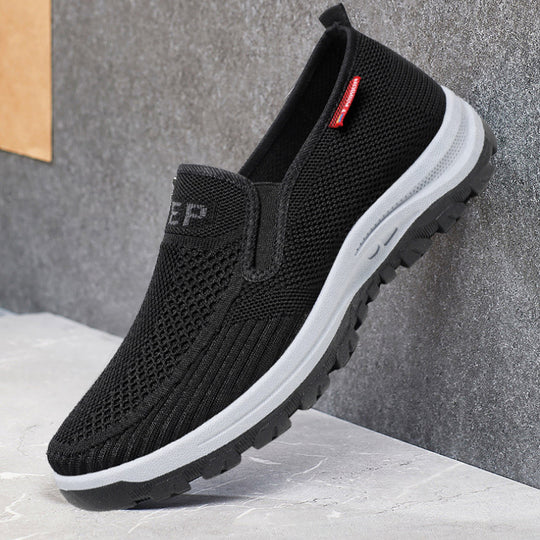 Damen Bequeme Slip-On Laufschuhe mit atmungsaktiver Mesh-Oberfläche EB