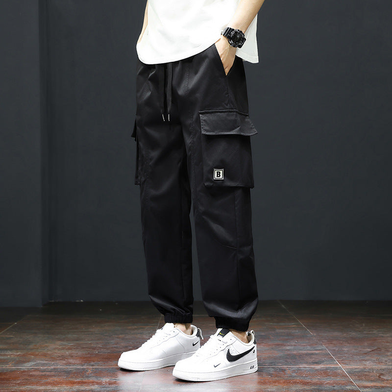 Herren Cargo-Hose mit praktischen Taschen und verstellbarem Bund EB