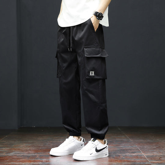 Herren Cargo-Hose mit praktischen Taschen und verstellbarem Bund EB