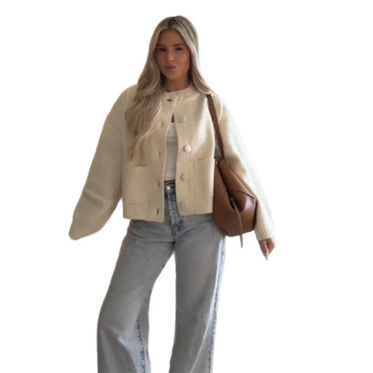 Damen Oversized Strickjacke EB