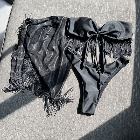 Damen Fransen-Bikini-Set EB