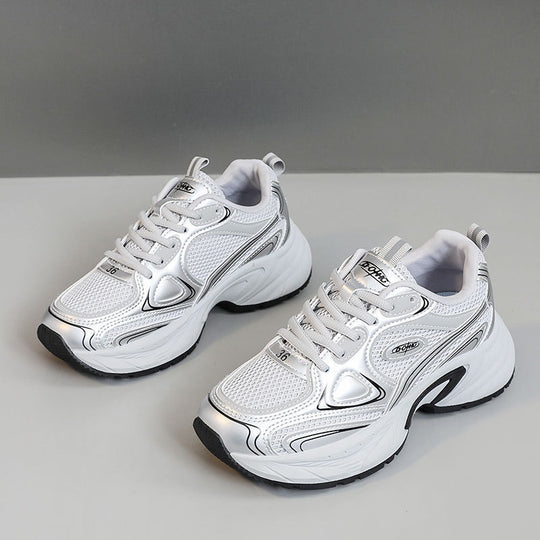 Damen Sportliche Lauf-Sneaker mit atmungsaktiver Mesh-Oberfläche und dämpfendem Fußbett EB