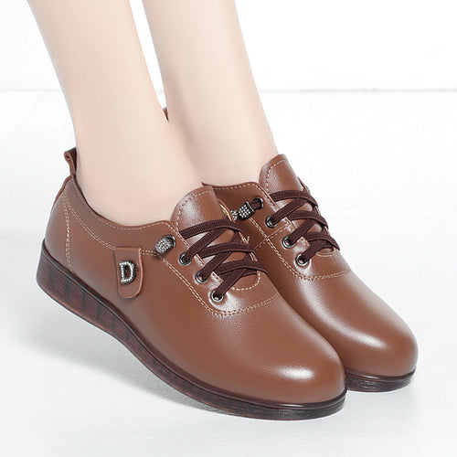 Damen Elegante Schnürschuhe mit modischem Schmuckdetail und rutschfester Sohle EB