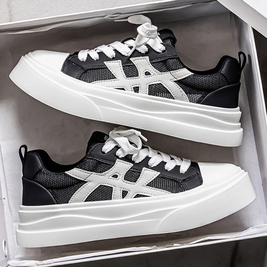 Damen trendige Sneaker mit hohem Plateau EB