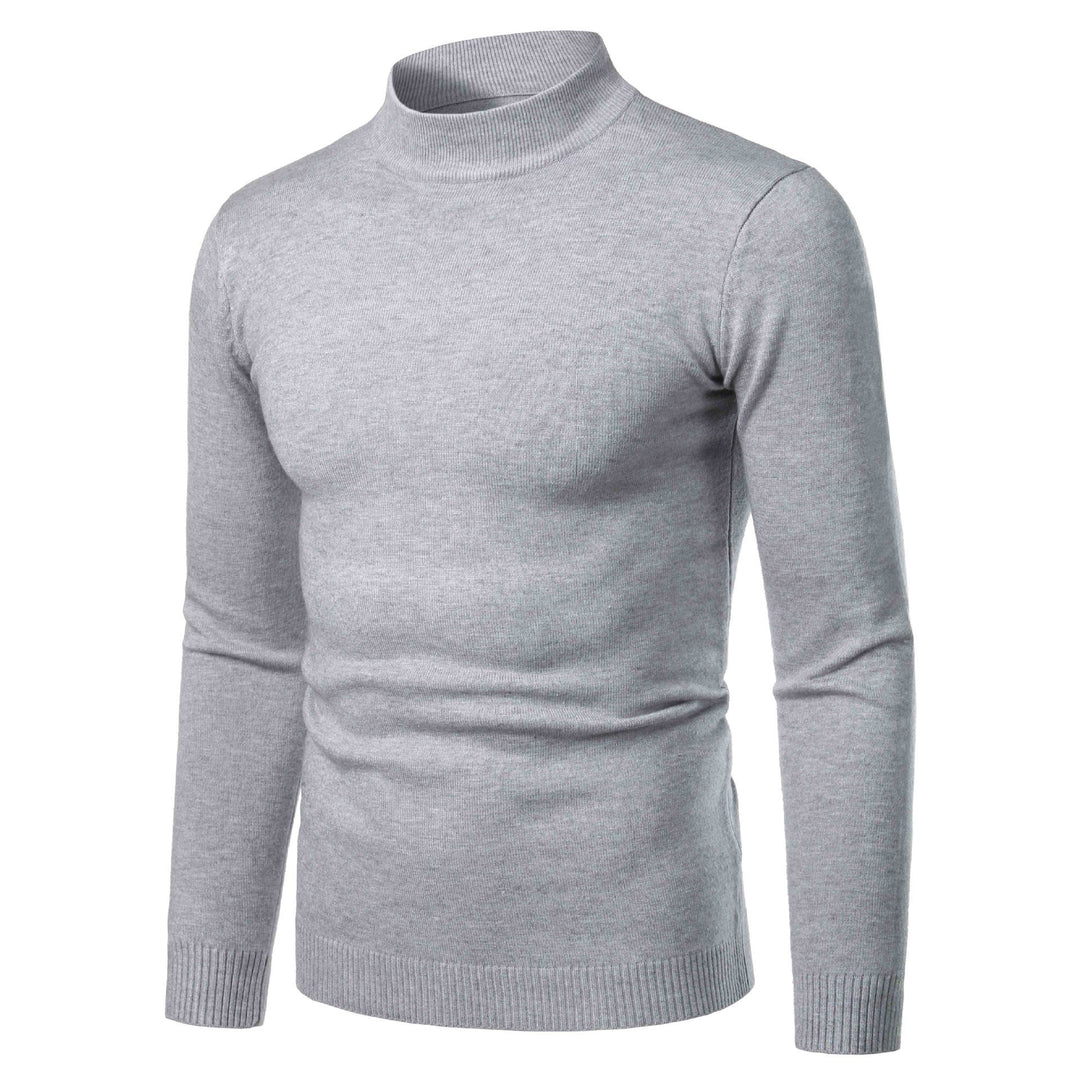 Herren warme Rollkragenpullover aus feinem Strickmaterial EB