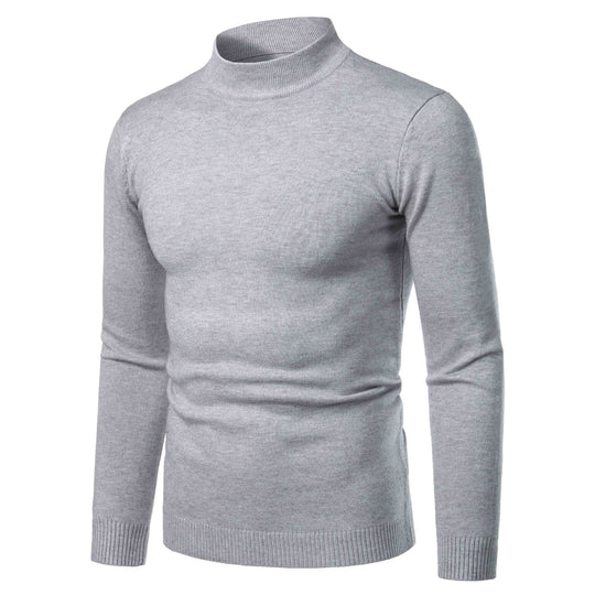 Herren warme Rollkragenpullover aus feinem Strickmaterial EB