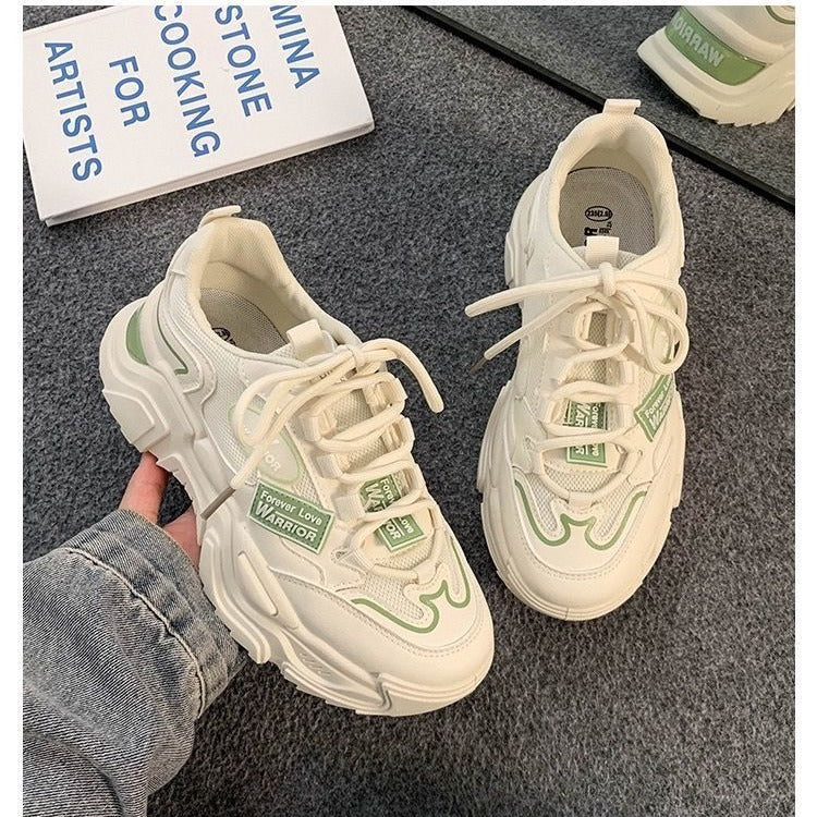 Damen Chunky-Sneaker mit atmungsaktivem Obermaterial und rutschfester Sohle EB