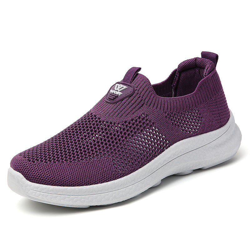 Damen Atmungsaktive Slip-On Sneakers mit flexiblem Obermaterial EB