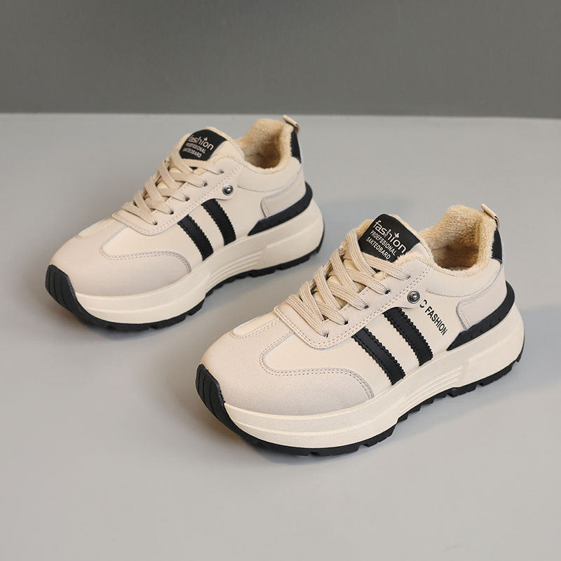 Damen Modische Sneakers mit dämpfendem Sohlenprofil und kuscheligem Innenfutter EB