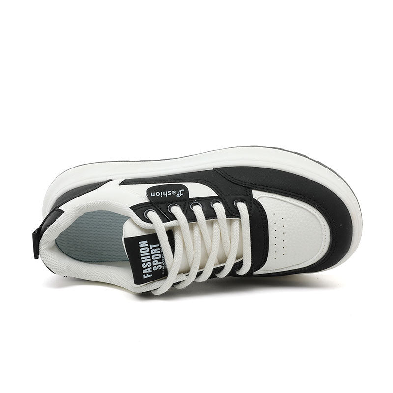 Damen modische Sneakers mit dämpfender Laufsohle und atmungsaktiver Oberflächenstruktur EB