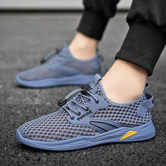 Damen Atmungsaktive Fitness-Sneaker mit flexiblem Schnellschnürsystem EB