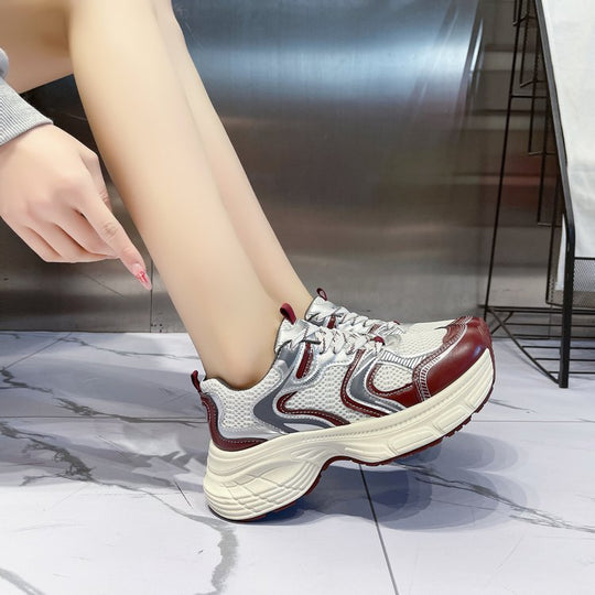 Damen modische Laufsneaker mit atmungsaktivem Obermaterial und komfortabler Dämpfung EB