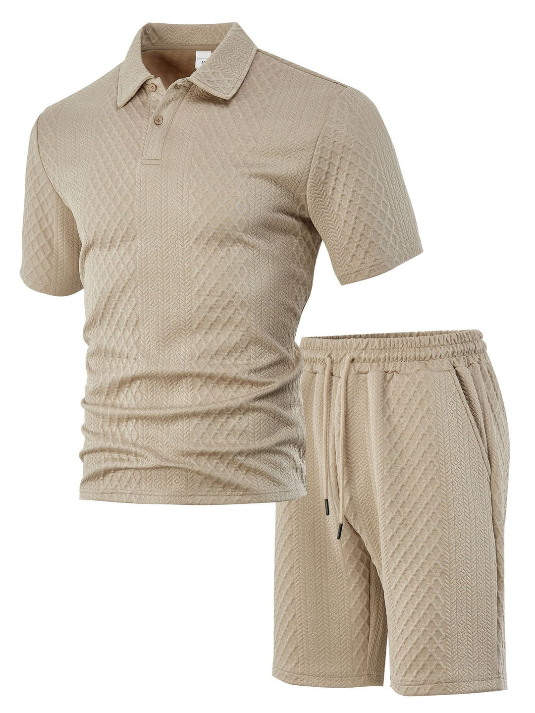 Herren zwei-teiliges Outfit mit strukturierter Oberfläche und praktischen Taschen EB